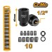 LLAVE DE IMPACTO INGCO  20V 500NM + LLAVE RATCHET + SET DADOS IMPACTO + LINTERNA