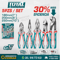 Alicate x 5 unidades blister CR-V  TOTAL