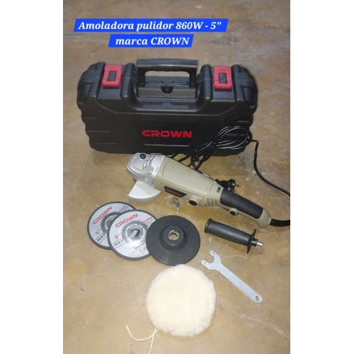 Pulidor/amoladora 5" - 860W CROWN