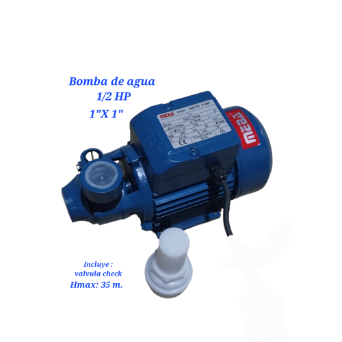 Bomba de agua periferica 1/2 HP MEBA Bomba de agua periferica 1/2 HP MEBA