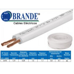 Cable mellizo 2 x 16 ccobre - BRANDE