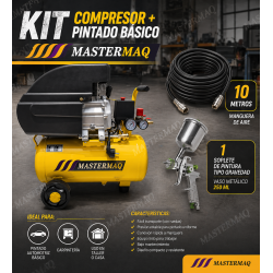 Compresora equipada 24 litros - MASTERMAQ