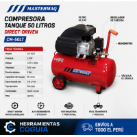 Compresora 50 litros - MASTERMAQ