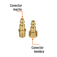 Conectores hembra macho - para acople compresor