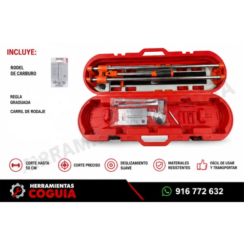 Cortamayolica manual 50 cm /RODAJE  ZF-P500 + Maletin ZAFIRO