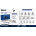 Dado torx - 34 unidades encastre 3/8 TOOLMAX Dado torx - 34 unidades encastre 3/8 TOOLMAX