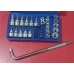 Dado torx 34 unidades encastre 3/8 + palanca L 3/8 Dado torx 34 unidades encastre 3/8 + palanca L 3/8