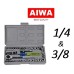 Dados mecanica x 40 unidad Encastre 1/4 &3/4 AIWA Dados mecanica x 40 unidad Encastre 1/4 &3/4 AIWA