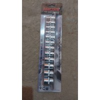 Dado x 12 unid. corto striado 1/2"  TOOLTECH