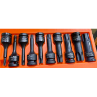 dado torx macho - 10 unidades encastre 1/2 NEW KING