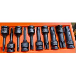 dados torx macho - 10 unidades encastre 1/2 NEW KING