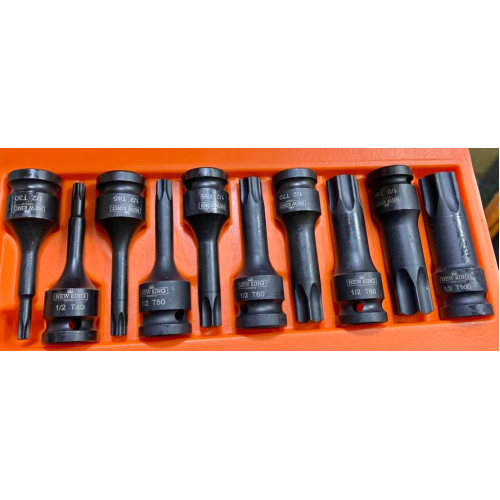 dado torx macho - 10 unidades encastre 1/2 NEW KING dado torx macho - 10 unidades encastre 1/2 NEW KING