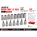 Dados torx Hembra - Macho 16 unidades TOOLMAX