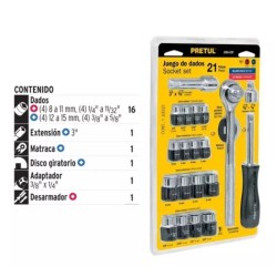 Set dados x 21 ( unidades) PRETUL