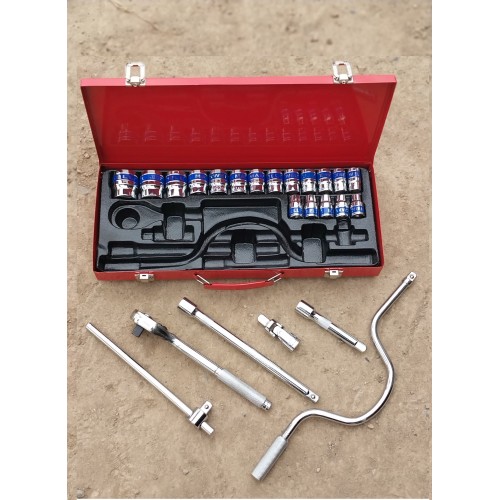 Set dados  Encastre 1/2" ( 24 unidad)  MAXWELL