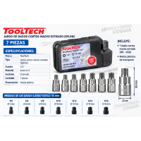 Dado x 7 multi striado SPLINE TOOLTECH