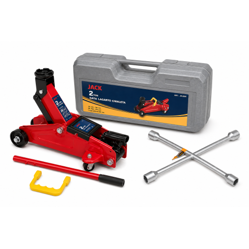 Gata Lagarto 2 ton + maletin  + Llave cruz - JACK