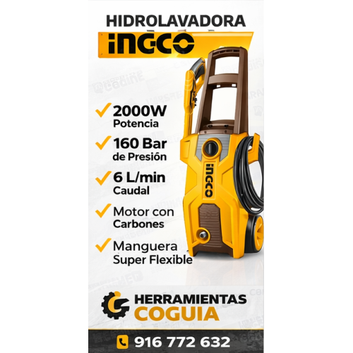 Hidrolavadora 2000 W - INGCO