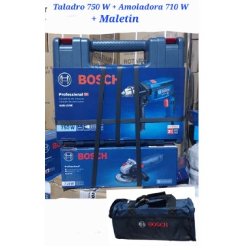 KIT BOSCH ( Taladro + Amoladora)