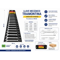 Llave mecanica x 15 Unidad TRAMONTINA