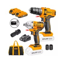 Llave de impacto inalambrico 20V+Taladro 20V INGCO