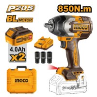Llave de impacto 850 Nm  4 amperios INGCO