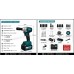 LLave de Impacto 400 Nm a bateria 21V  BOMTEX  (KIT COMPLETO)