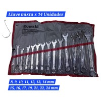 Llave mixta x 14 unidad - ASAKI