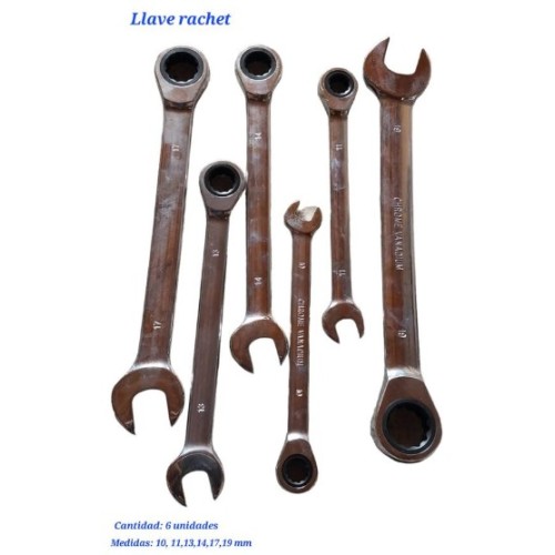 Llave rachet x 6 unidades FREED