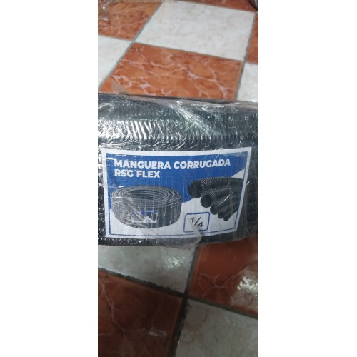 manguera corrugada abierta 1/4"