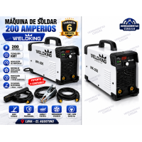 Maquina de Soldar 200 Amper caja WELDKING