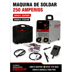Maquina de Soldar 250 Amper CROWN