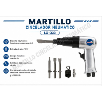 Martillo neumatico 1/4 90 PSI 4500 RPM  LX-033 ENZO