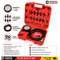 Medidor de Presión de Aceite para Motor (Kit Profesional)
