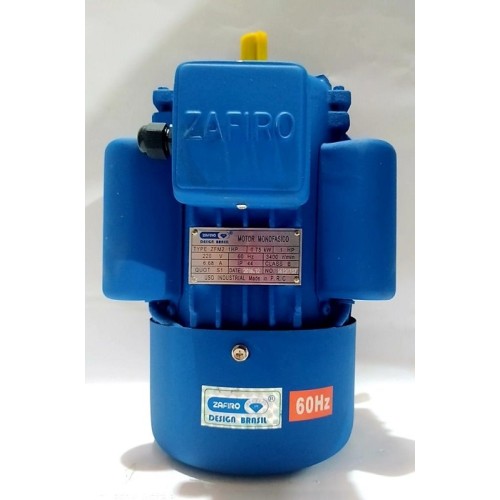 Motor monofasico 1HP /  0.75KW ALTA 3400 rpm ZAFIRO