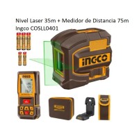 Nivel Laser 35m + Medidor de Distancia 75m INGCO