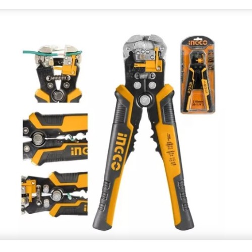 Pinza Pela Cable Crimpeadora Pro Automatica 0.2-6mm INGCO