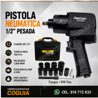 Pistola de Impacto 1/2" 850 Nm FERTON