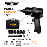 Pistola de Impacto 1/2" 650 Nm FERTON