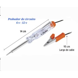 Probador de circuitos 6-12 V