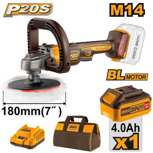 Pulidor de 4" 20V T INGCO Pulidor de 4" 20V T INGCO