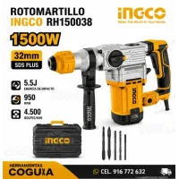Rotomartillo 1500 W  - 5 J SDS PLUS  INGCO