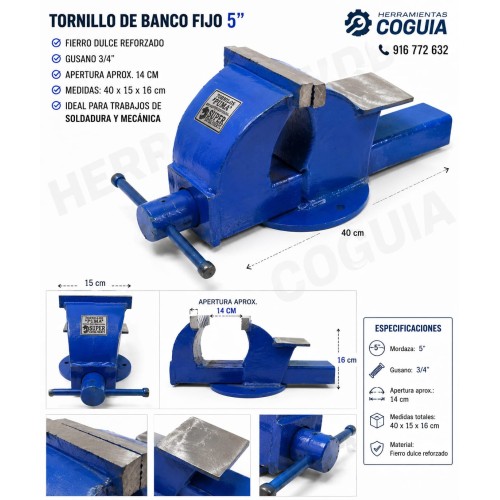 Tornillo de bancoL 5" L Nacional
