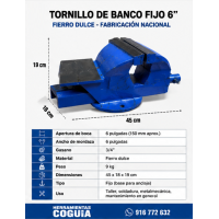 Tornillo de bancoL 6" L Nacional