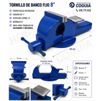 Tornillo prensa de banco 8" P Nacional