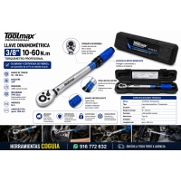 Torquimetro 3/8"  de 10 a 60 Nm TOOLMAX