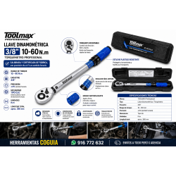 Torquimetro 3/8"  de 10 a 60 Nm TOOLMAX