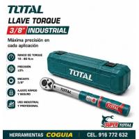 Torquimetro 3/8"  de 10 a 60 Nm TOTAL