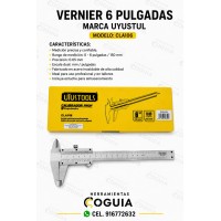 Vernier Calibrador Pie de rey 6" pulgadas  UYUSTUL