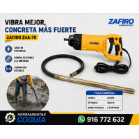 Vibrador de Concreto 1200 W + sonda  2.5 m ZAFIRO